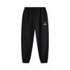 Wade Series Letter Mid-Waist Drawstring Breathable Versatile Cuffed Knitted Sports Pants Men Bottoms Black AKXU533-1