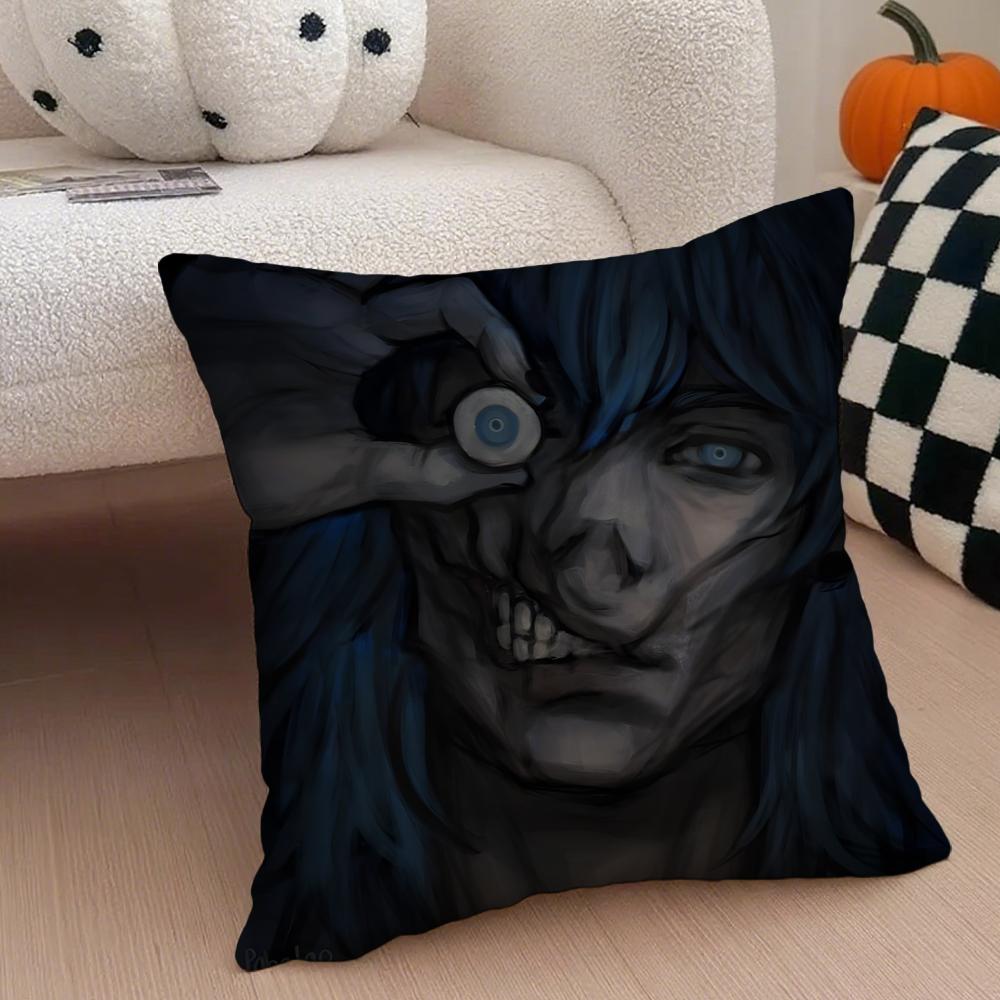 SSally Face Cushion Cover Throw Pillow Cover Hidden Button Durable Polyester Chair Cushion