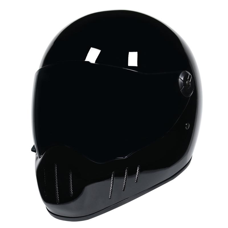 

Вінтажний шолом чоловічий+повний шолом+Harley Vintage Motorcycle Cruise Rider Riding Helmet Full Cover Running Helmet XL чорний