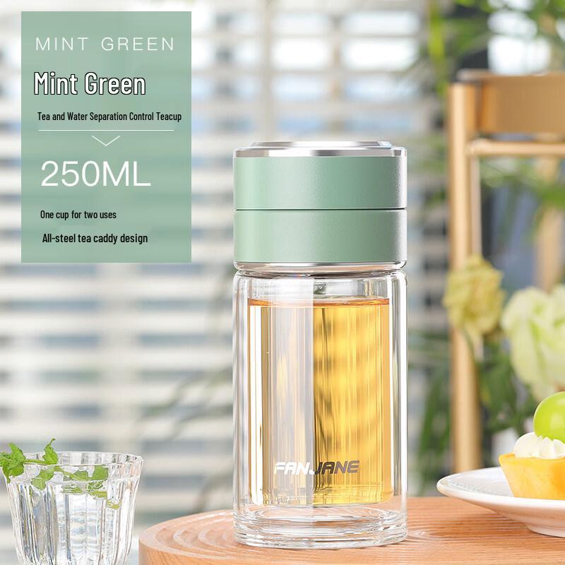 Portable Double-Wall Tea Infuser Bottle