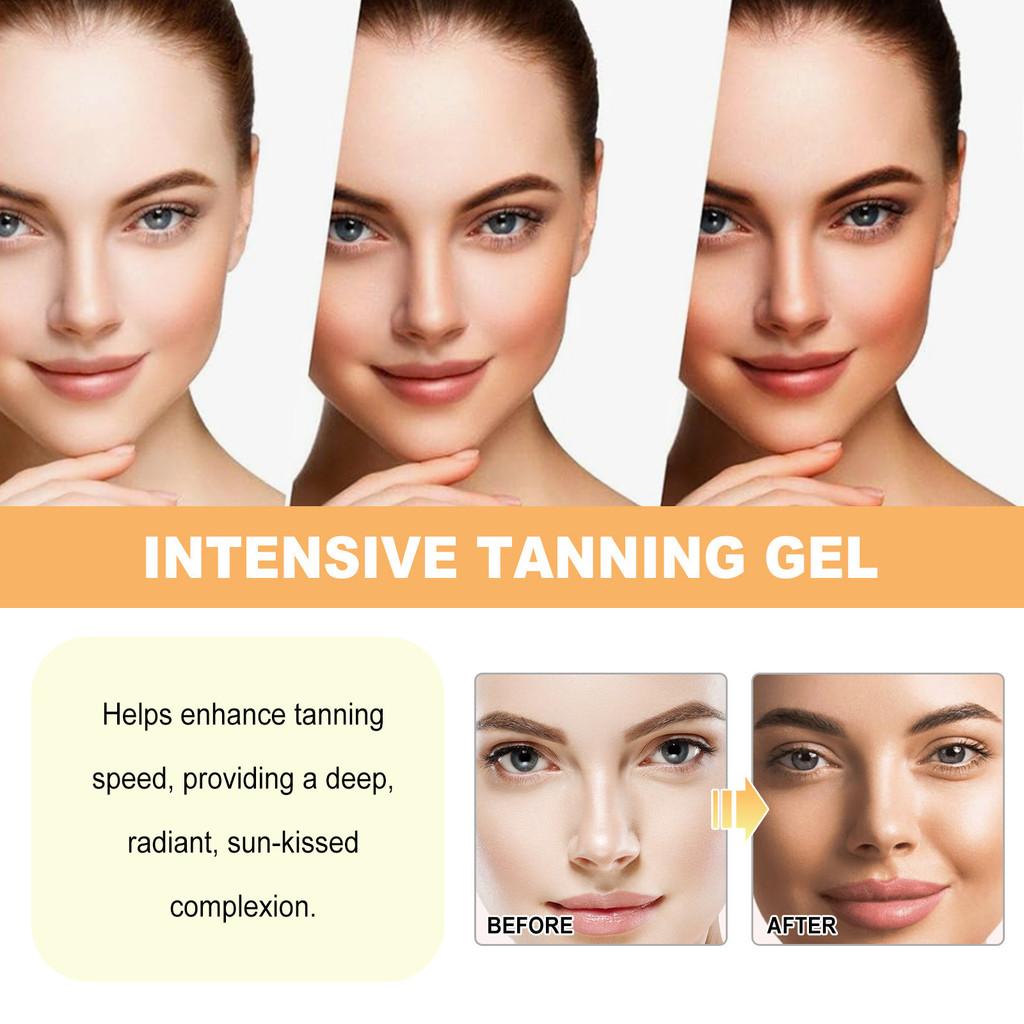 Hoygi Summer Beach Tanning Gel For Deep Bronze Skin Hydrating Body Lotion Ideal For Sun Lovers