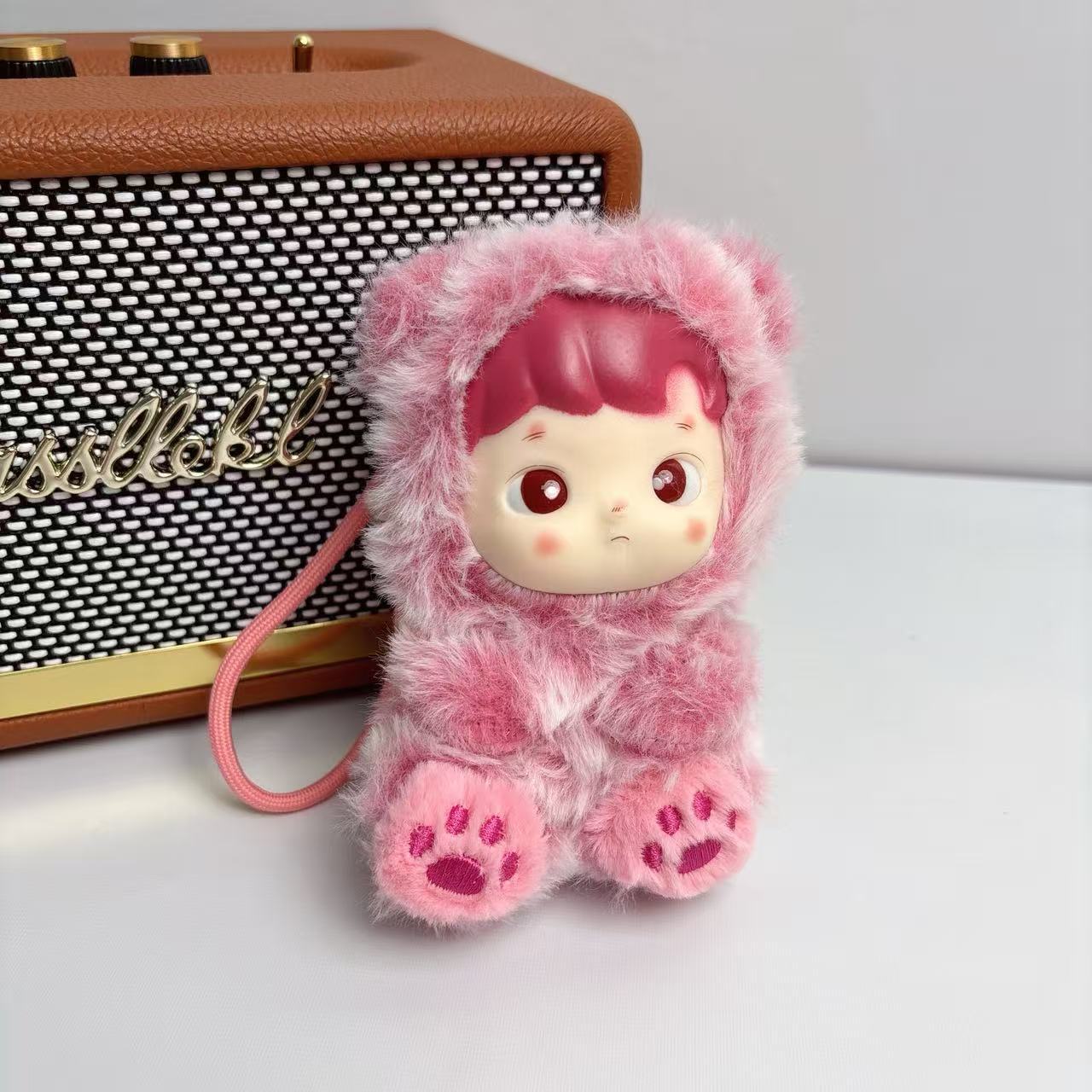 

Gummy Bear Series, Vinyl Plush Pendant Blind Box Gift 15cm hand strap червоний