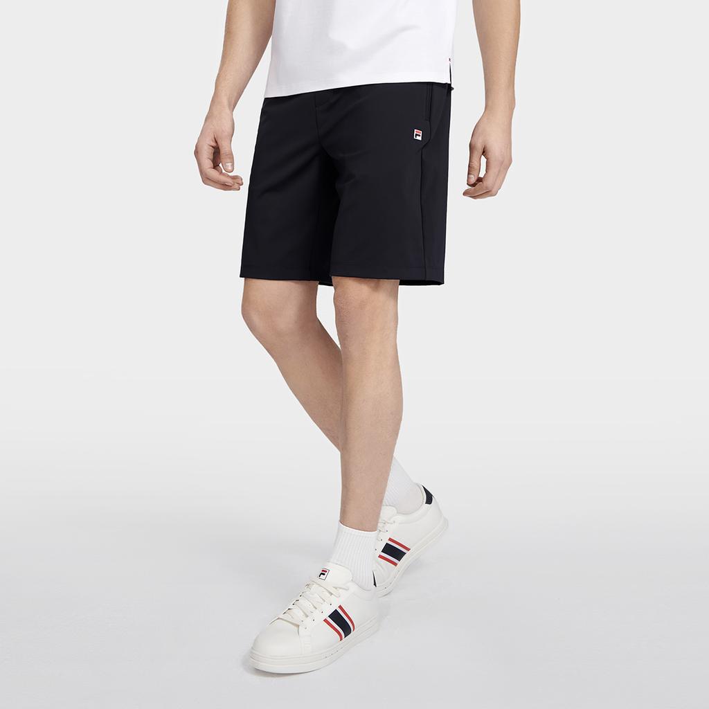 FILA 2023 Summer Knitted Five-Point Casual Shorts Men shorts Legendary-Blue F11M321604FNV