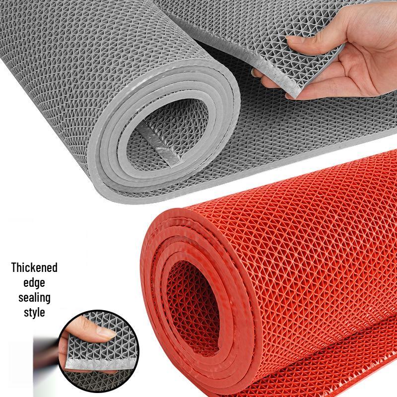 3.5mm Non-Slip Waterproof PVC Mesh Floor Mat for Bathroom, Toilet, Outdoor & Pool Areas