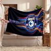 Cardiff City Personalisierte Fleecedecke Mit Fußballlogo, Individueller Name Text Weiche Warme Heimdecke