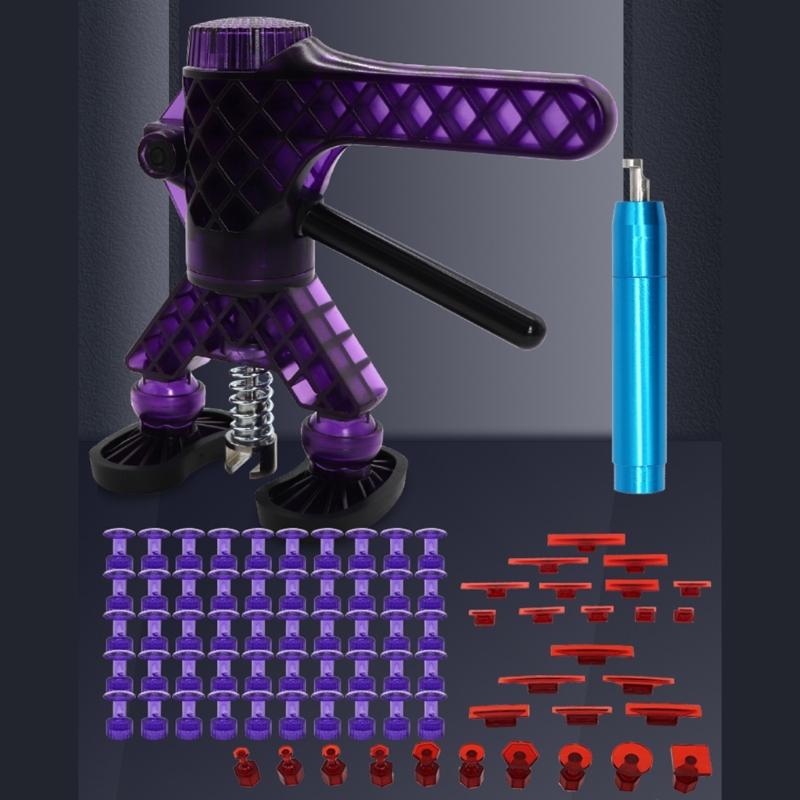 Mehrzweck-Dellenzieher-Set für Autos, Karosserie-Reparatur ohne Lackierung, komplettes Werkzeug, Heber, verstellbarer Griff, Motorrad, Universal