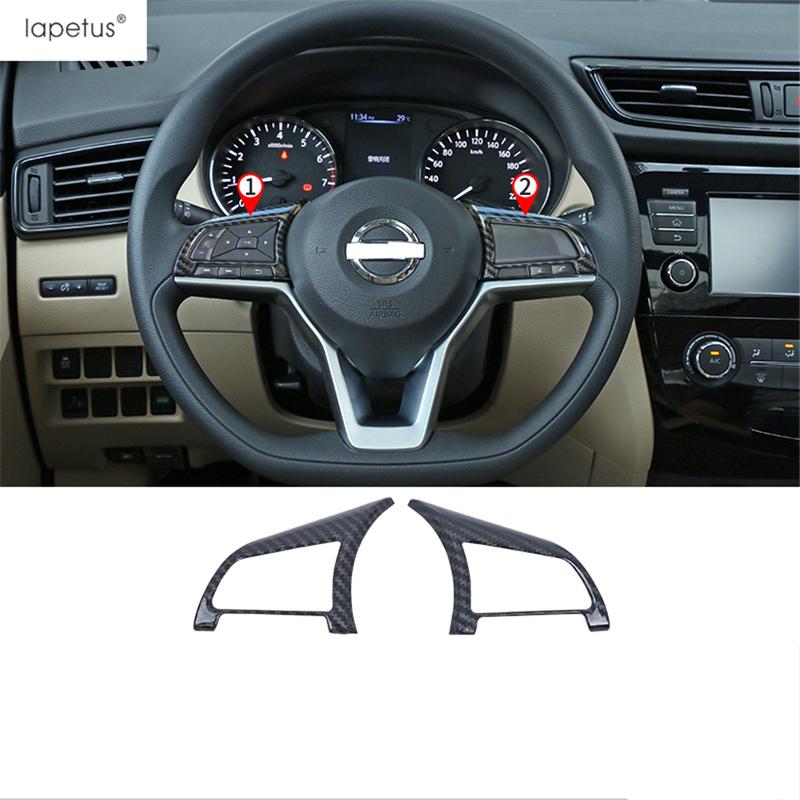 ABS Steering Wheel Button Frame Decoration Cover Trim For Nissan Leaf 2018 -  Matte / Carbon Fiber Accessories Interior Kit