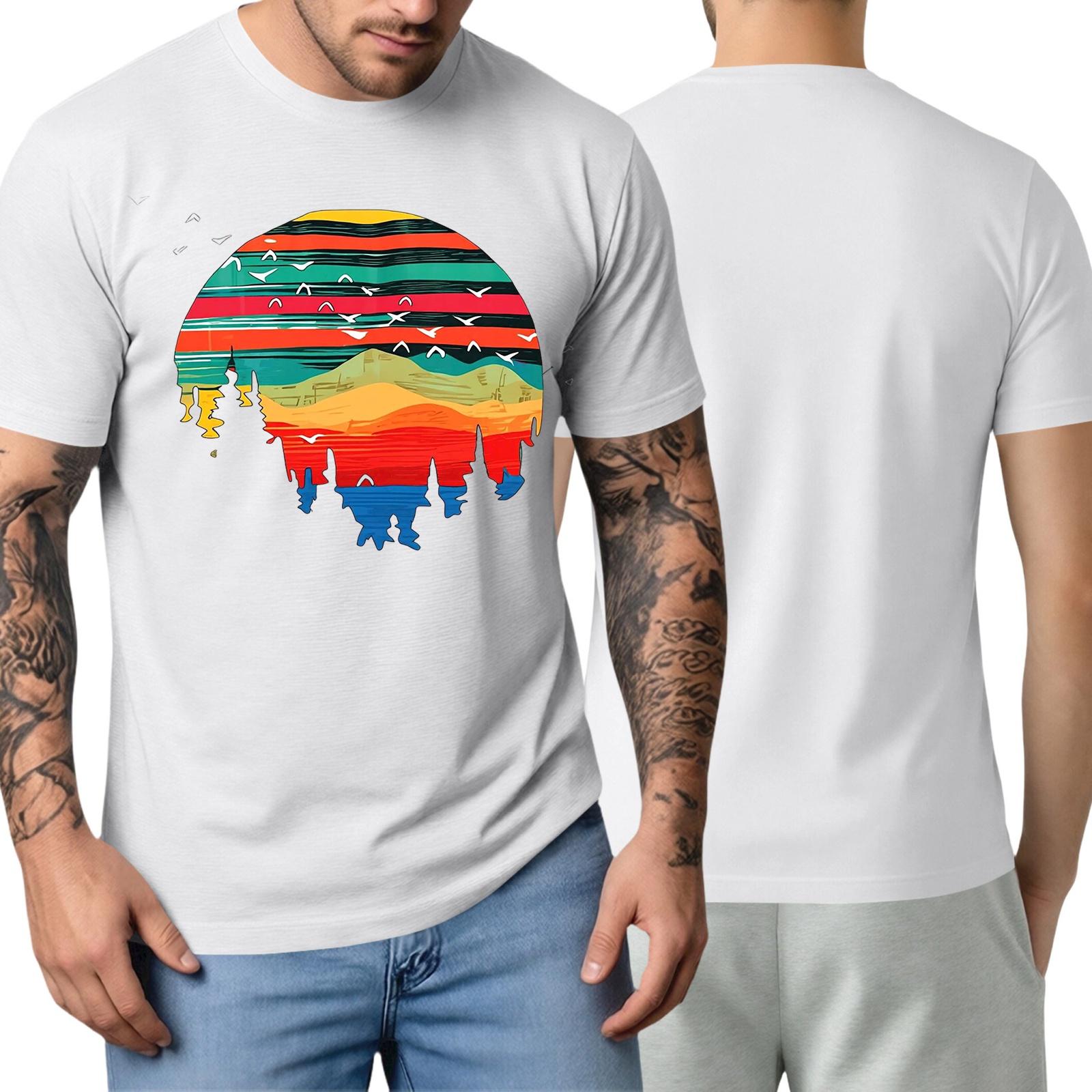 

Men s Short-sleeved Fashionable Casual Everyday Trendy Letter Print Short-sleeved Shirt XL