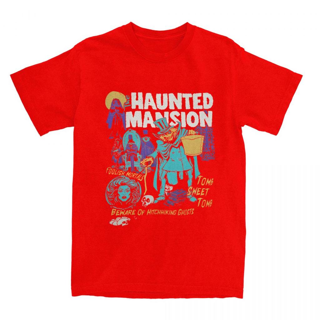 The Haunted Mansion Ghosts Halloween Spooky Month Spooky Season T Shirts for Men Women Cotton T-Shirts O Neck Tee Shirt