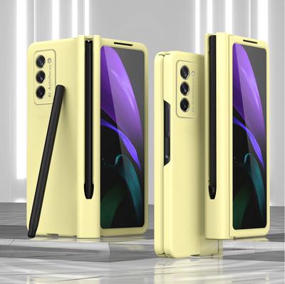 Anti -Fingerprint S Pen Full Body Cover Case For Samsung Galaxy Z Fold4 Fold 4 Fold3 Fold2 Fold 2 3 Zfold4 Front Glass Film Cover