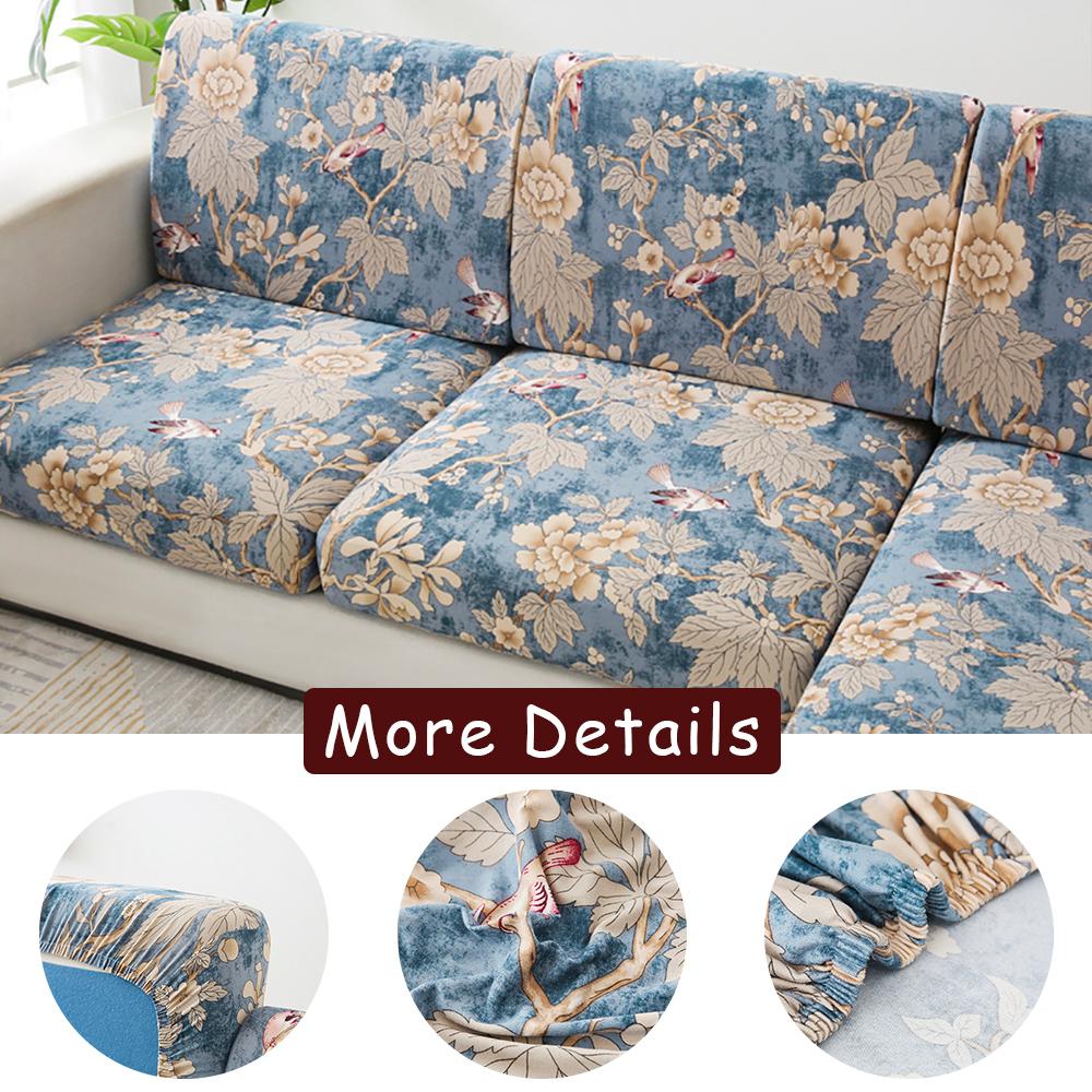Printed Stretch Sofa Seat Cushion Cover L-shaped Corner Couch Sofa Slipcover for Living Room Wedding Elastic Seat Cushion Cover