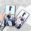 Black Case for Xiaomi Redmi 13C Note 9 iPhone XR 7 8 14 15 11 12 13 X XS Pro Max Samsung A25 S23 S24 FE Ultra Plus GINTAMA