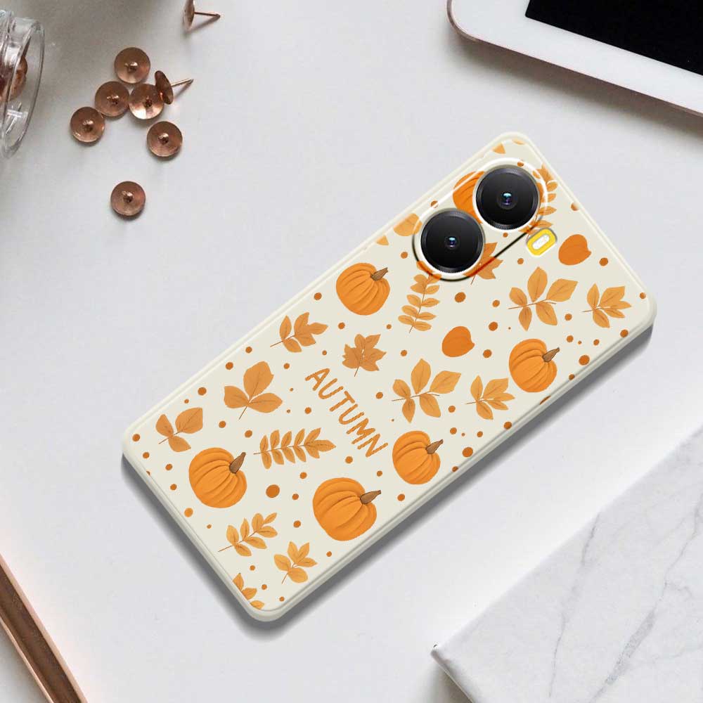 For Xiaomi Redmi Turbo 4 5G/Poco X7 Pro 5G Case Autumn Theme Pattern Printing Straight Edge TPU Phone Back Cover