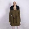 Long Winter Coat for Women Fleece Lined Warm Puffer Jacket Hooded Thicken Parka Overcoat