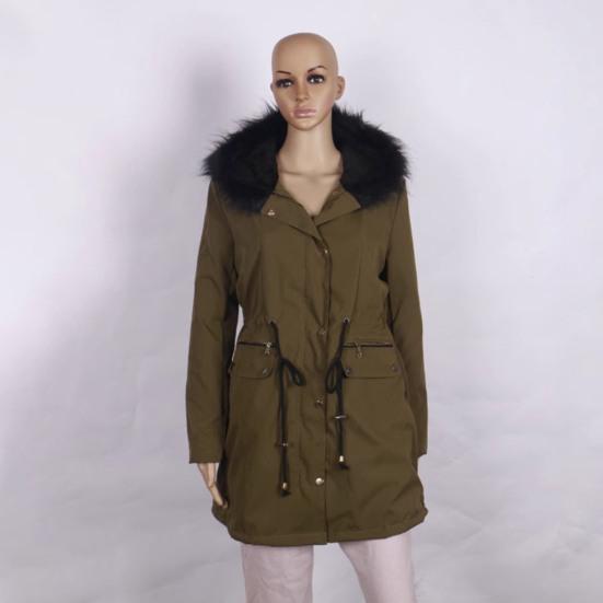 Long Winter Coat for Women Fleece Lined Warm Puffer Jacket Hooded Thicken Parka Overcoat