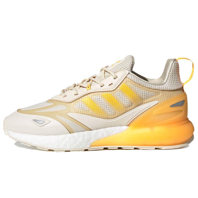 

Adidas Originals ZX 2K Boost 2.0 Тканевые Ретро Универсальные Спортивные Нескользящие Прочные Низкие Повседневные Кроссовки Женские хаки-желтые GZ7823 36