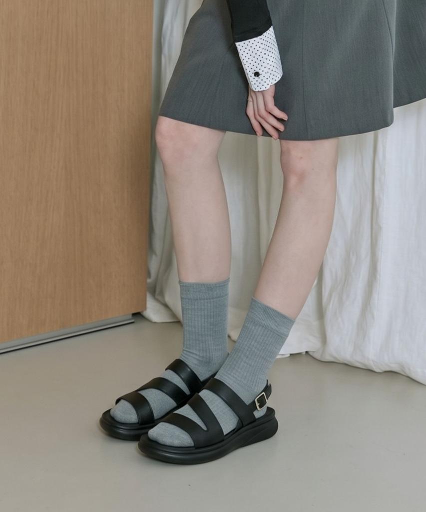 Spur Breeze Multy Strap Comfort Sandal 4.5Cm -Ws9058 (2Color)