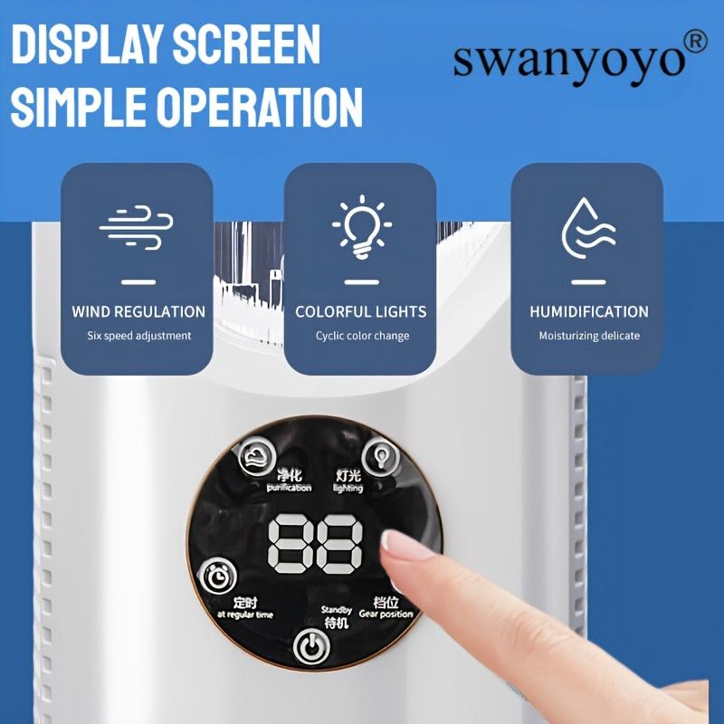 Bladeless Fan, Spray High-efficiency Cooling Cooler, Office Desktop Fan Three-in-one USB-powered Desktop Fan Of Air Cooler, Night Light And Humidifier