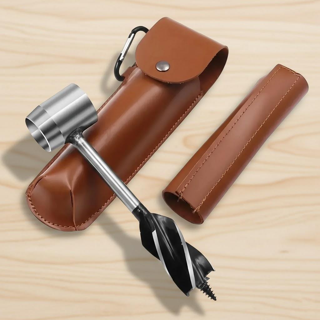 

Wilderness Survival Multi Tool Wrench Drill for Camping Backpacking Gear Outdoor Wooden Peg Holder Portable Hand Tool коричневый