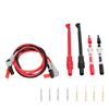 P1033B Banana Plug Test Leads Kit, Replaceable Needle & Hook Probes for Multimeter, High Conductivity Brass & Silicone, Ideal for Home, Lab, Auto &