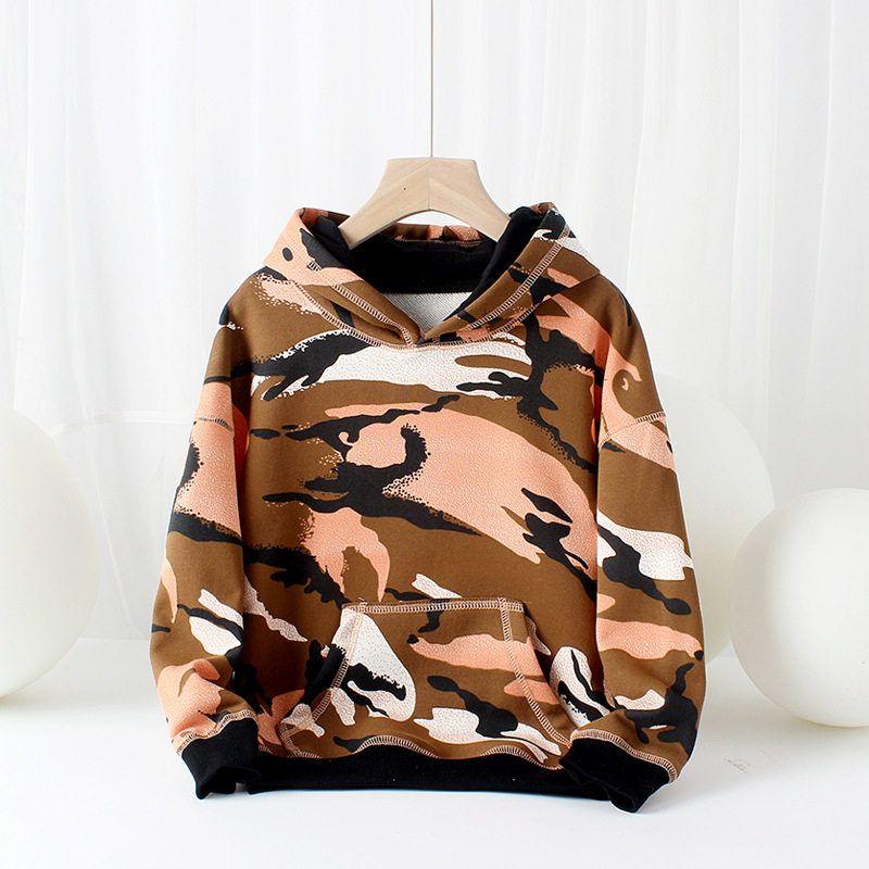 Children's Sweater Spring and Autumn Boy's Pullover Camouflage Clothing
