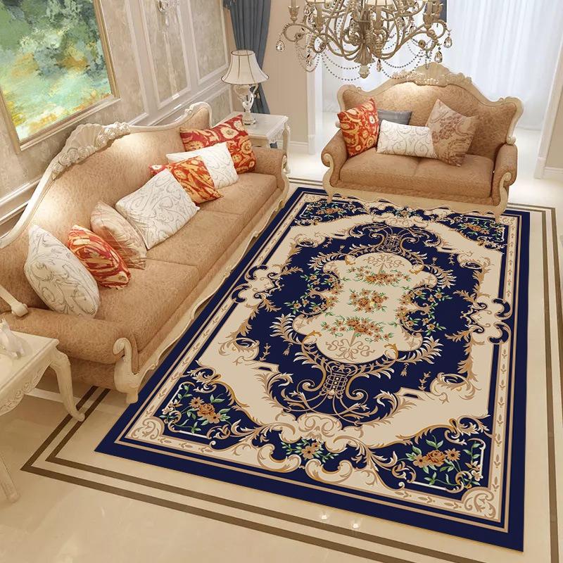 Europe Türkiye Style Retro Carpet Living Room Sofa Bedroom Bedside Kitchen Entrance Door Rug Non-slip Luxury Home Decor Mat