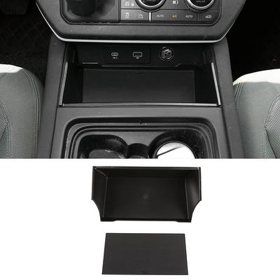 A64P-For Land Rover Defender 110 2020-2021 ABS Black Car Central Storage Armrest Box Storage Box Phone Box