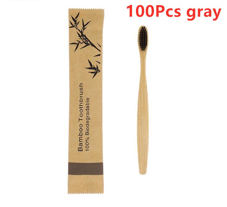 New Style Portable Bamboo Toothbrushes Eco Friendly Wooden Tooth Brush for Adults Children Customized Laser Engraving Logo