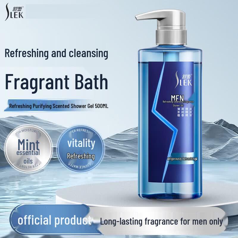 SLEK Men's Refreshing Anti-Dandruff Fragrance Shampoo