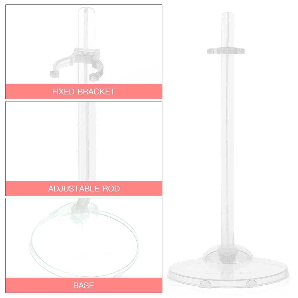 5Pcs Doll Holding Stands Transparent Supports Display Racks For 1/6 S Dolls Furniture Prop Up Mannequin Model Holder Set