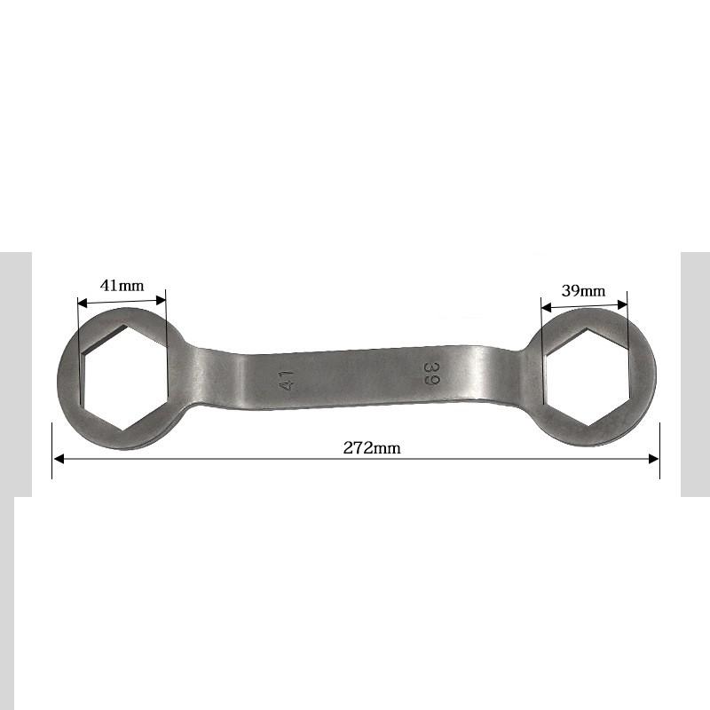 Dual-size Heads Pulley Nut Wrench Adjustable Opening