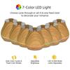 3 Colors Water Kettle Design Aromatherapy Humidifier 7-Color Night Lights Diffuser Auto Shutoff Timer & Ultra Quiet Operation