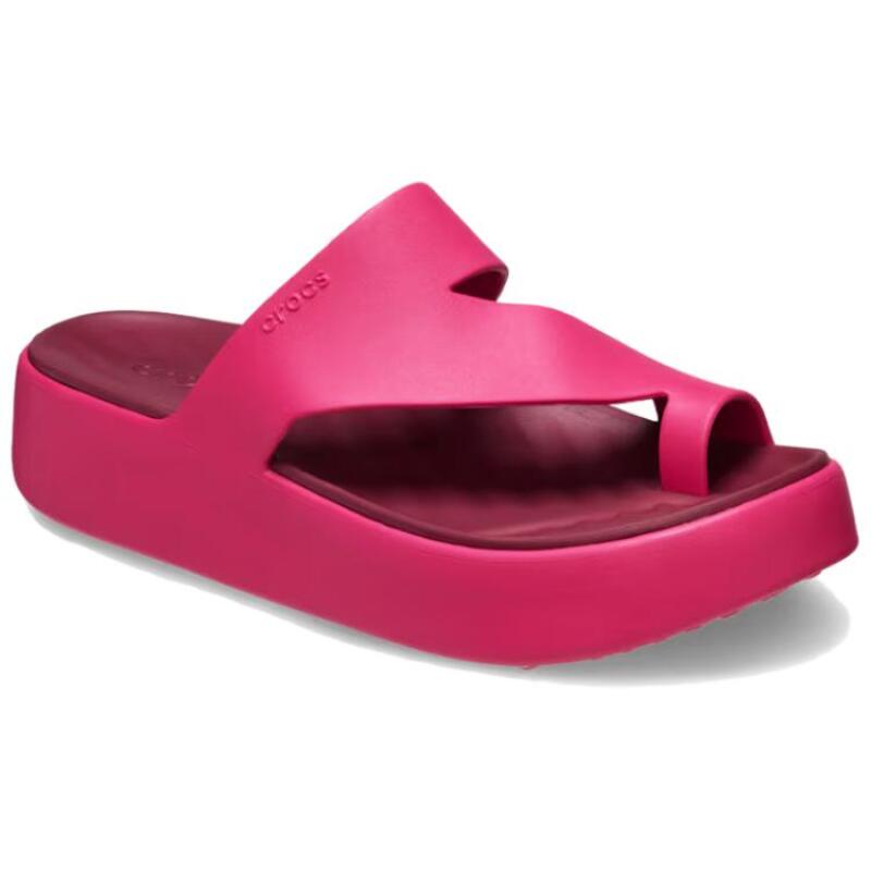 Crocs Mousse Casual Fashion EVA Anti-Abrasion Slippers Women's Rose Red