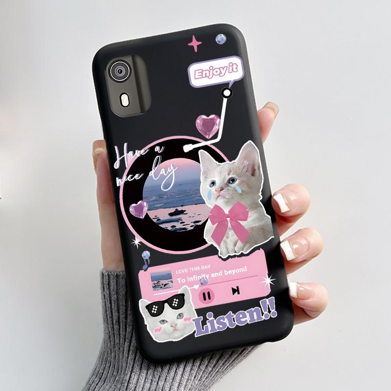 Cute Case For Nokia C02 (TA-1522) / C2 2nd Edition Funda Capa Printing Shell Protective Cover Soft Silicone Cartoon Phone Casing