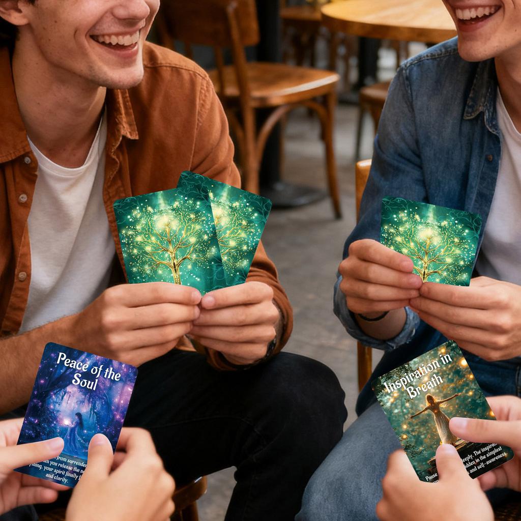 50 Game Cards, Board Game Cards, Forest Imprint, Gathering Interactive Board Game Cards