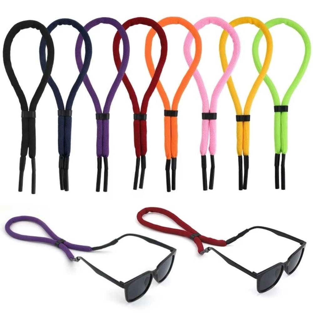 1PC Polyester Foam Floating Glasses Strap Adjustable Length Sunglasses Neck Chain  Outdoor Activity