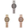 Fashion Ladies Jewelry Watch With Flower Design And Rhinestone Decor For Evening Wear