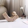 Minimalist Wabi-Sabi Abstract Hook-Shaped Ornament for Living Room Art and Study Decor