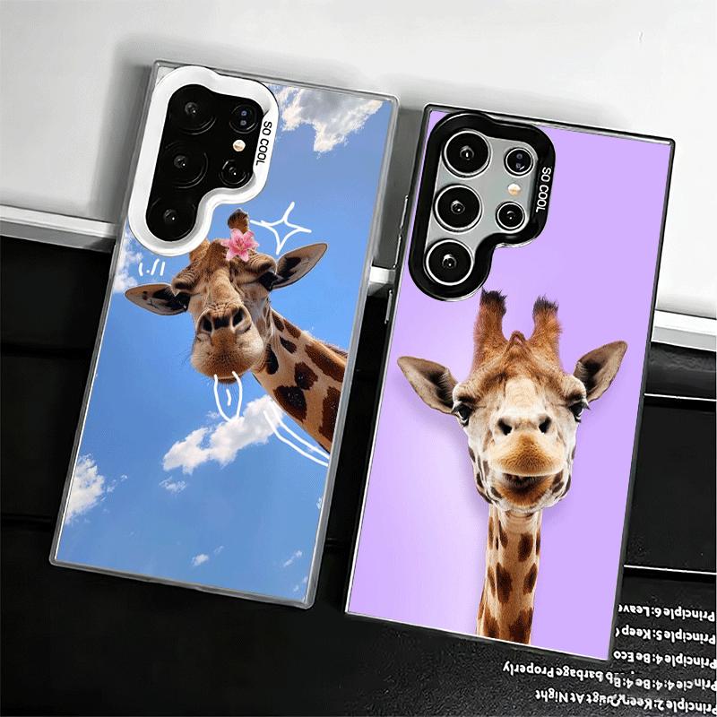 Giraffe Animal Pattern Shockproof Phone Case for Samsung Galaxy S26 Edge S25 Ultra S24 FE S23 Plus S21 Cover Anti Fall Fundas