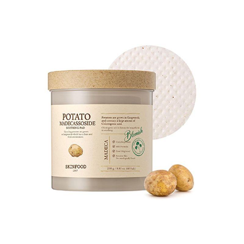 Skinfood Beruhigendes Pad mit Kartoffel-Madecassoside (60ea)