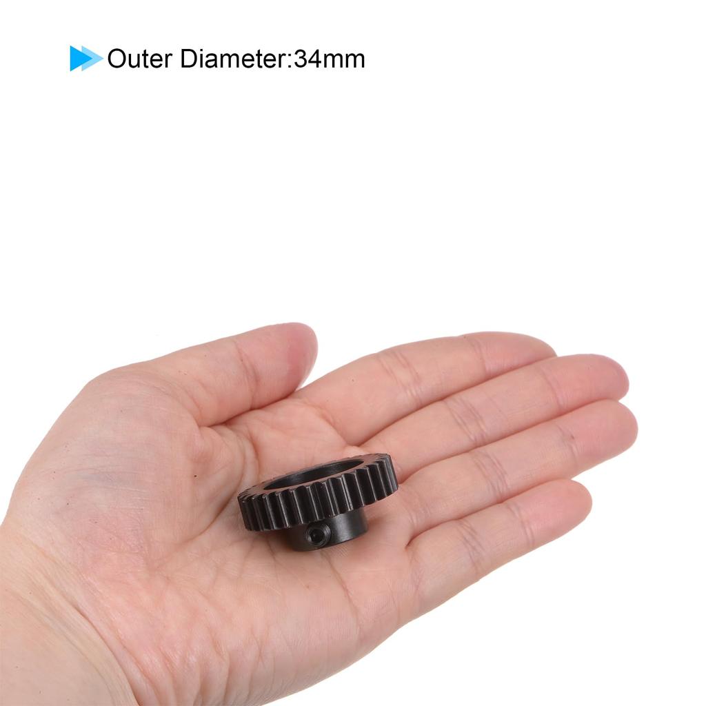 Uxcell Model 1 32T Pinion Gear, 8mm Bore Hardened Steel Motor Rack Spur Gear for RC Car Truck Gear Drive