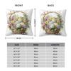 Easter Egg Pillow Cover Color Painting Soft Pillow Case Cushion Cover Retro Graphic Pillowcases For Wedding Party Home Decor