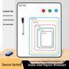 Double-sided Magnetic Desktop Whiteboard for Home & Office - Erasable Blackboard for Teaching & Children's Handwriting.