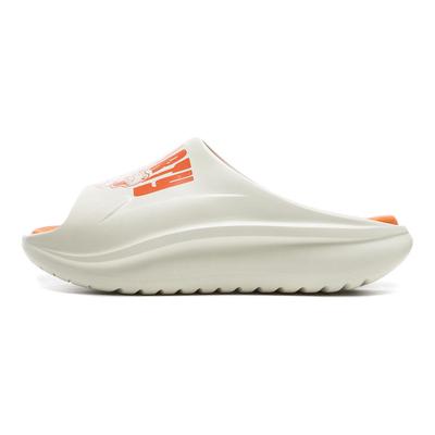 LOL X Li Ning SOFT SLIPPER Slip Resistant Odor Resistant Abrasion Resistant Slide Slippers Unisex Pearl White AGAU027-3