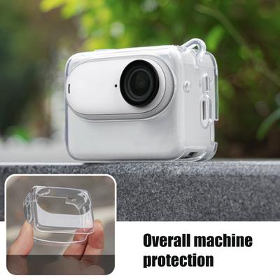 Étui de protection pour caméra d'action pour Insta360 GO 3S Étanche Antichoc Protecteur de caméra de sport Transparent