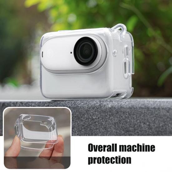 Action Camera Protective Case for Insta360 GO 3S Waterproof Shockproof Sports Camera Protector Clear