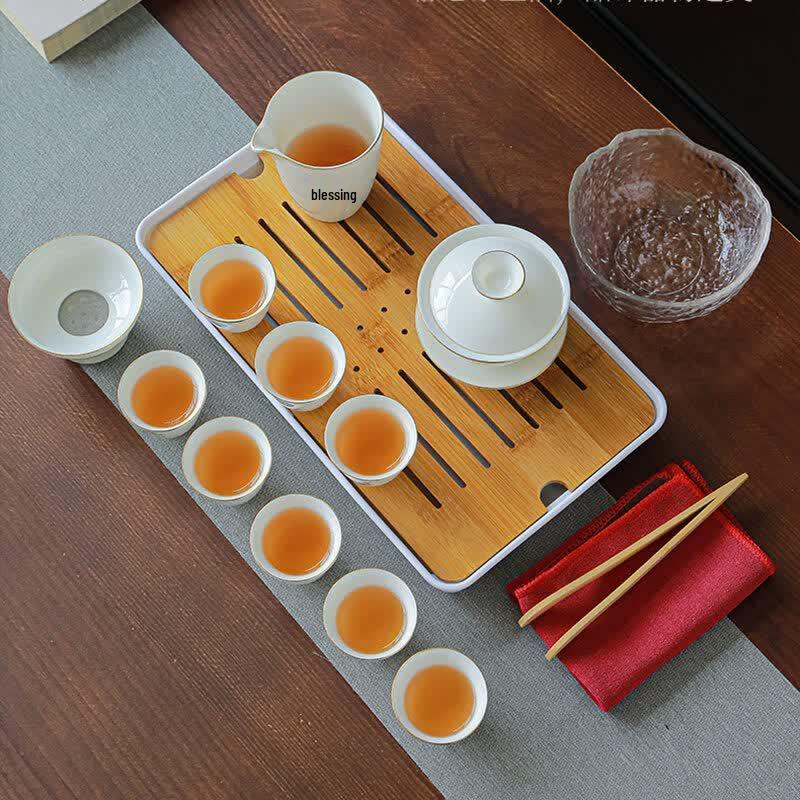 Dehua White Porcelain Automatic Gongfu Tea Set