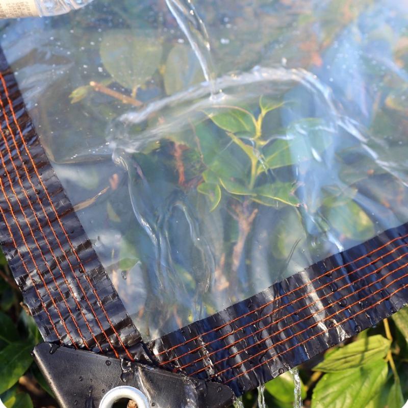 Transparent Rainproof Cloth Cold Proof Windproof Plastic Tarpaulin Multi Functional Protective Cover Suitable for Gardens Terraces Outdoor Adventures