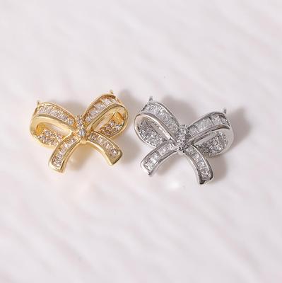 Trendy 3D Butterfly Bow Pendant: Elegant Light Luxury Clavicle Chain