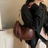 Rivet Crossbody Bag Women's Vintage Underarm Bag Commuter Shoulder Bag